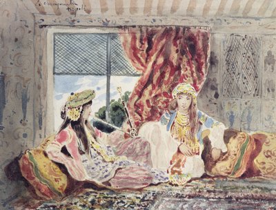 Tripoli, a Harem by Charles Emile Callande de Champmartin